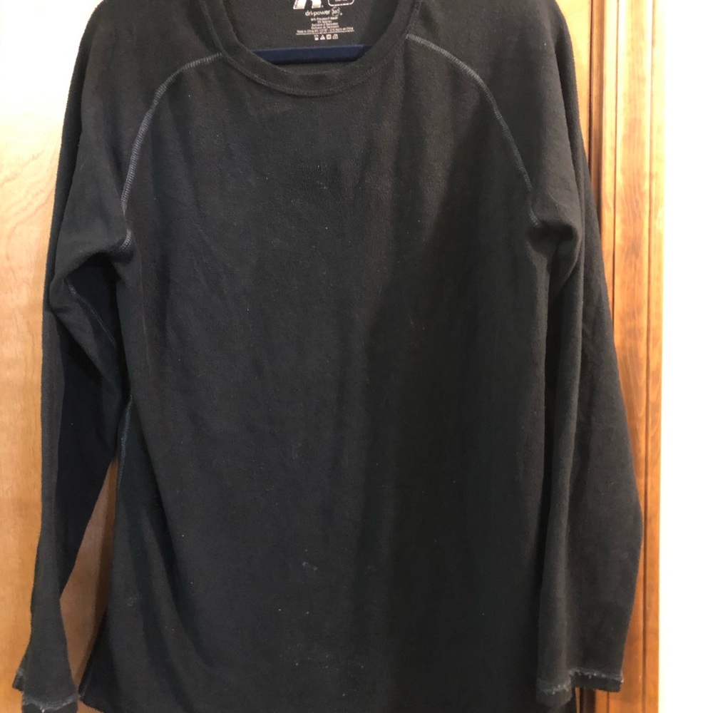 RUSSELL DRI POWER FLEECE TOP MEN MEDIUM